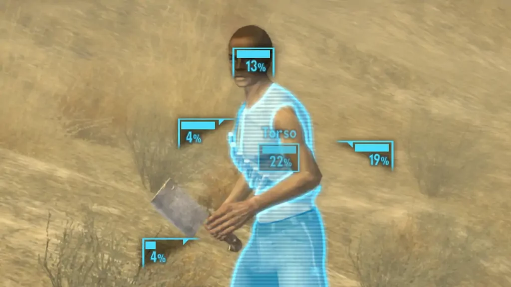 Fallout New Vegas Tips: Targeting a Powder Ganger using VATS