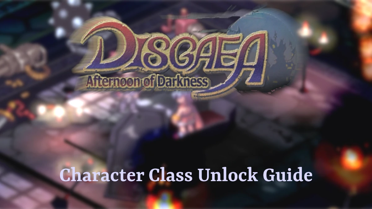 Disgaea Afternoon of Darkness Classes