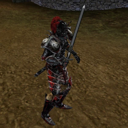 Morrowind Build - The Warrior wearing Daedric Armor